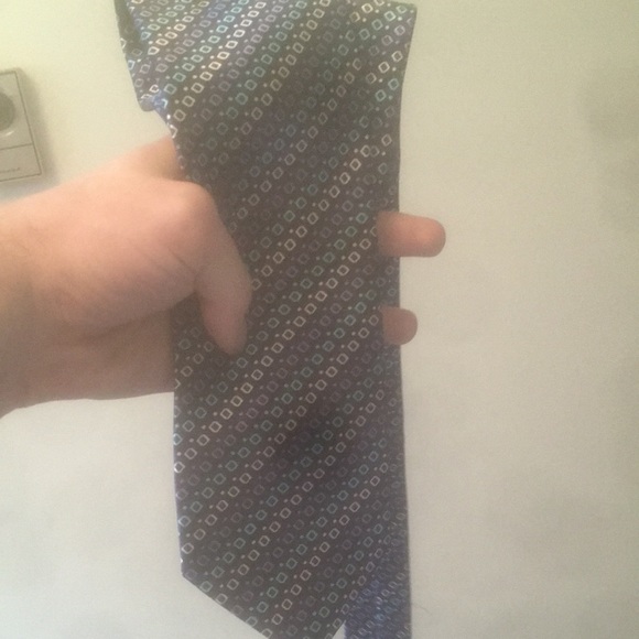 Blue tiled tie - Picture 1 of 1